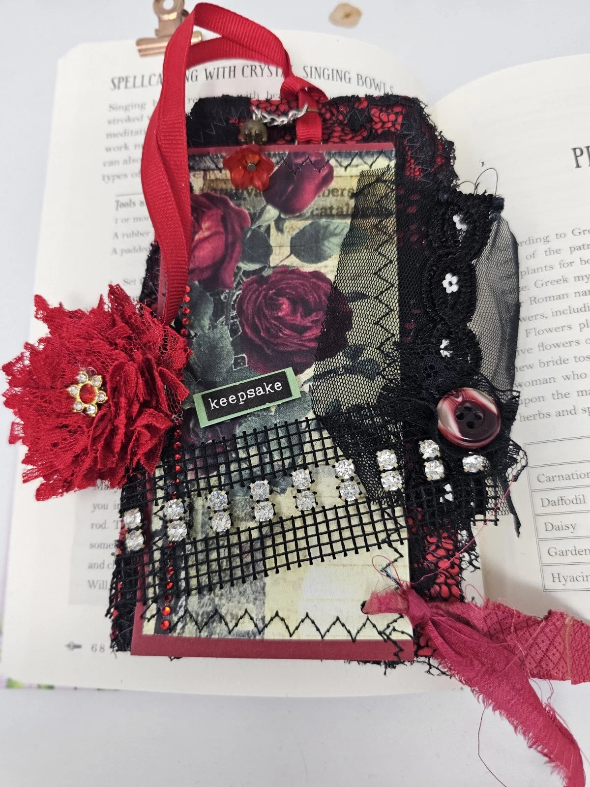 Vintage Chic Lace Bookmark - Keepsake - Handmade