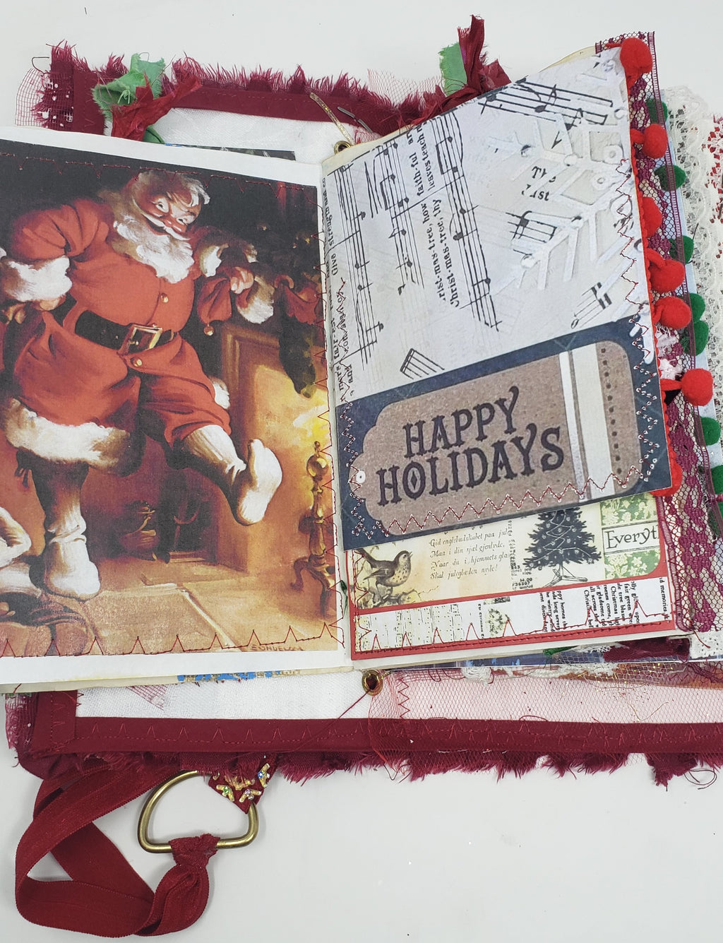 Pocket/Travel Junk Journal - Vintage Christmas