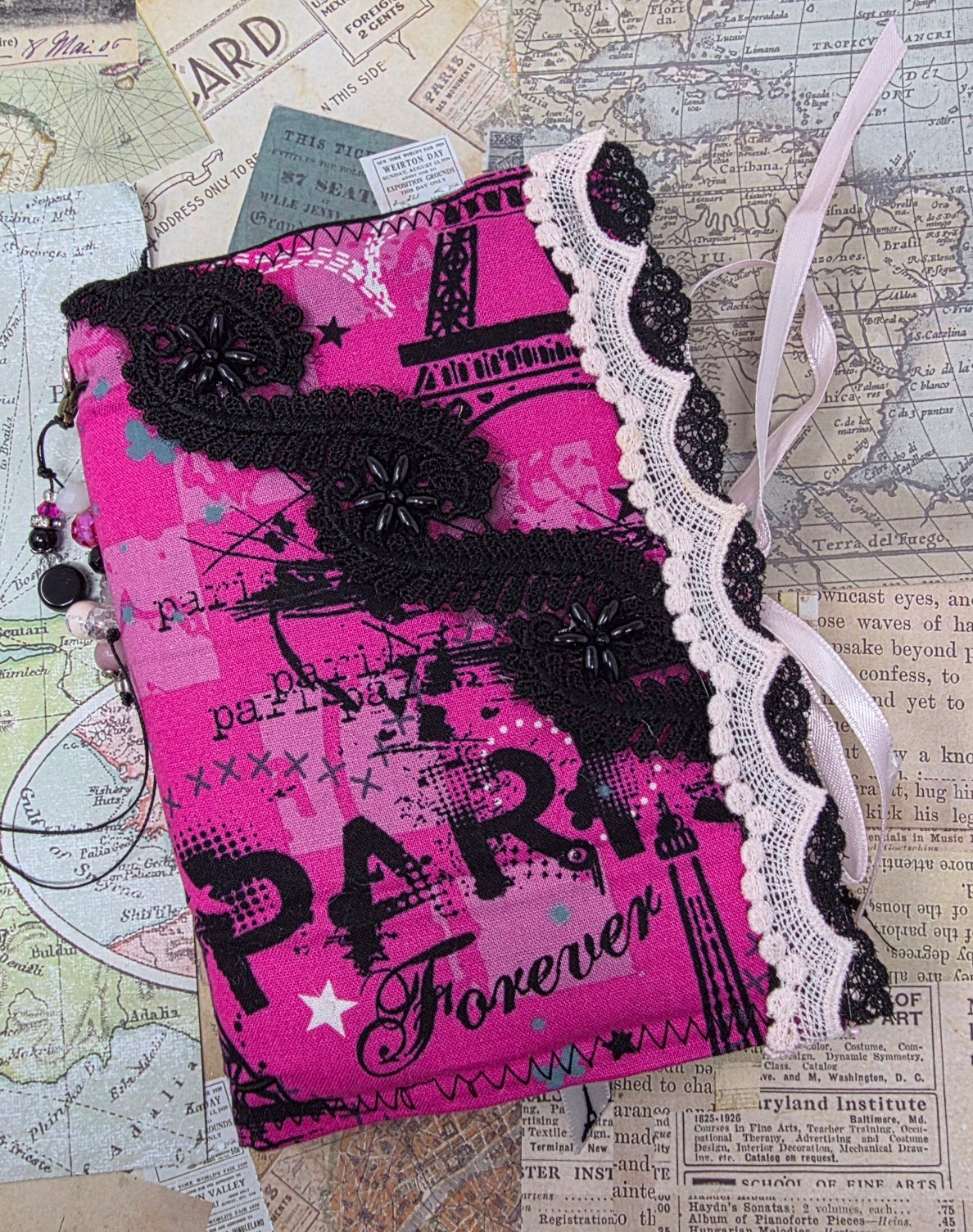 Vintage Passport Holder - Paris with Love