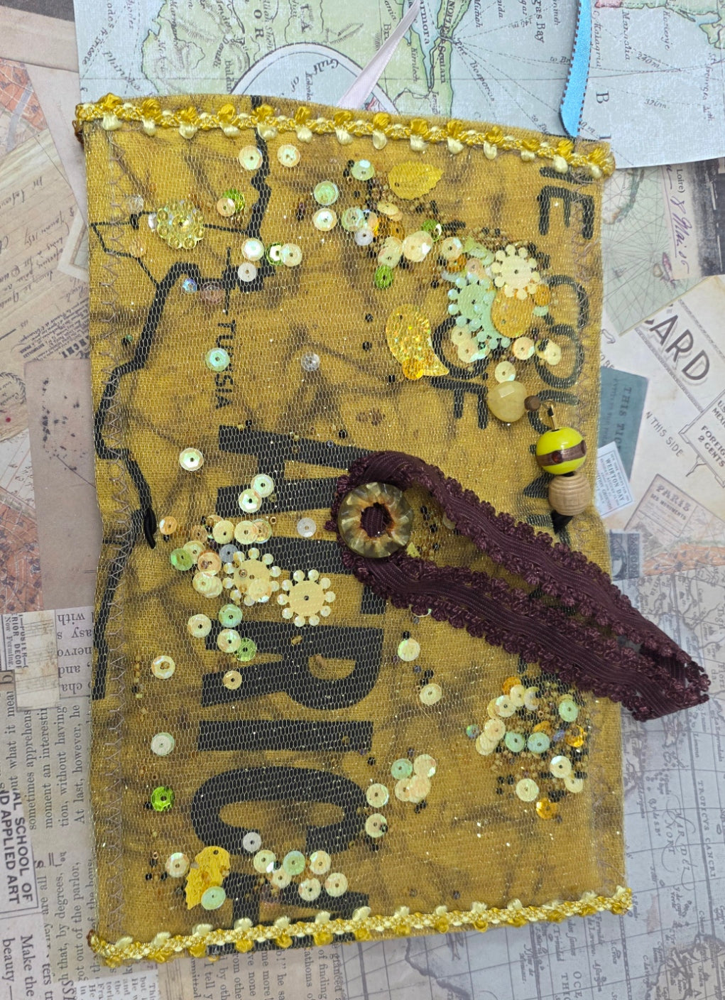 Vintage Passport Holder - Africa