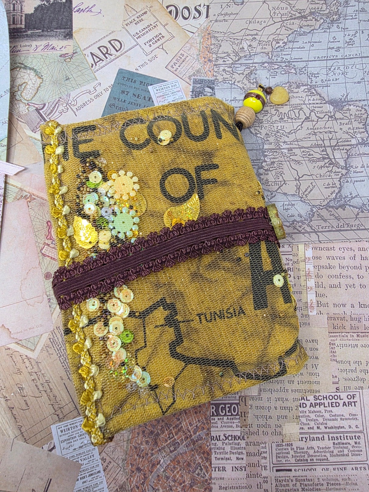 Vintage Passport Holder - Africa