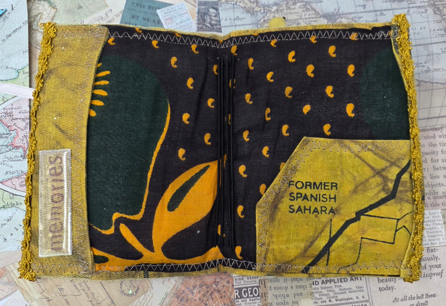 Vintage Passport Holder - Africa