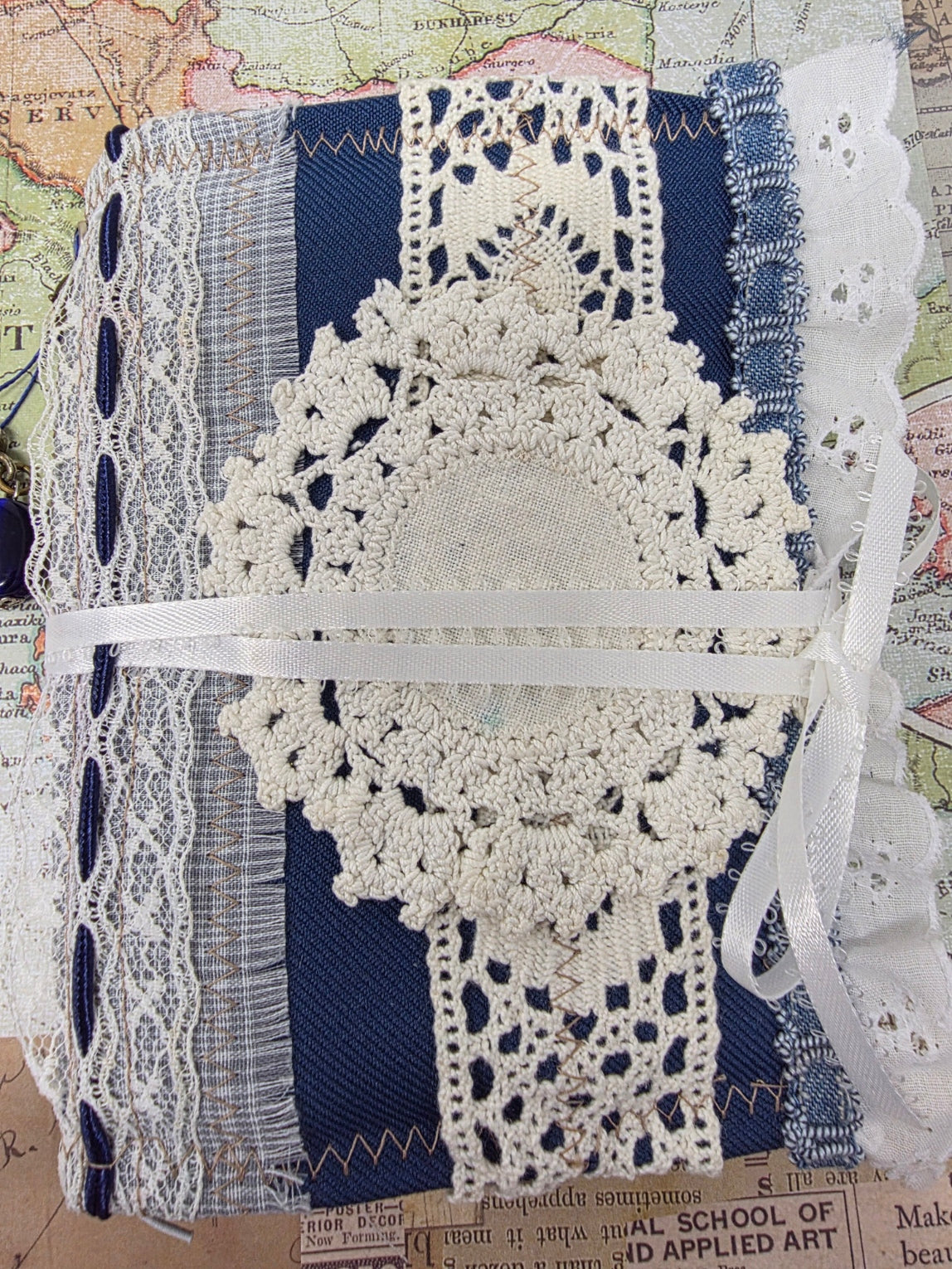 Vintage Passport Holder - Mandala Crochet