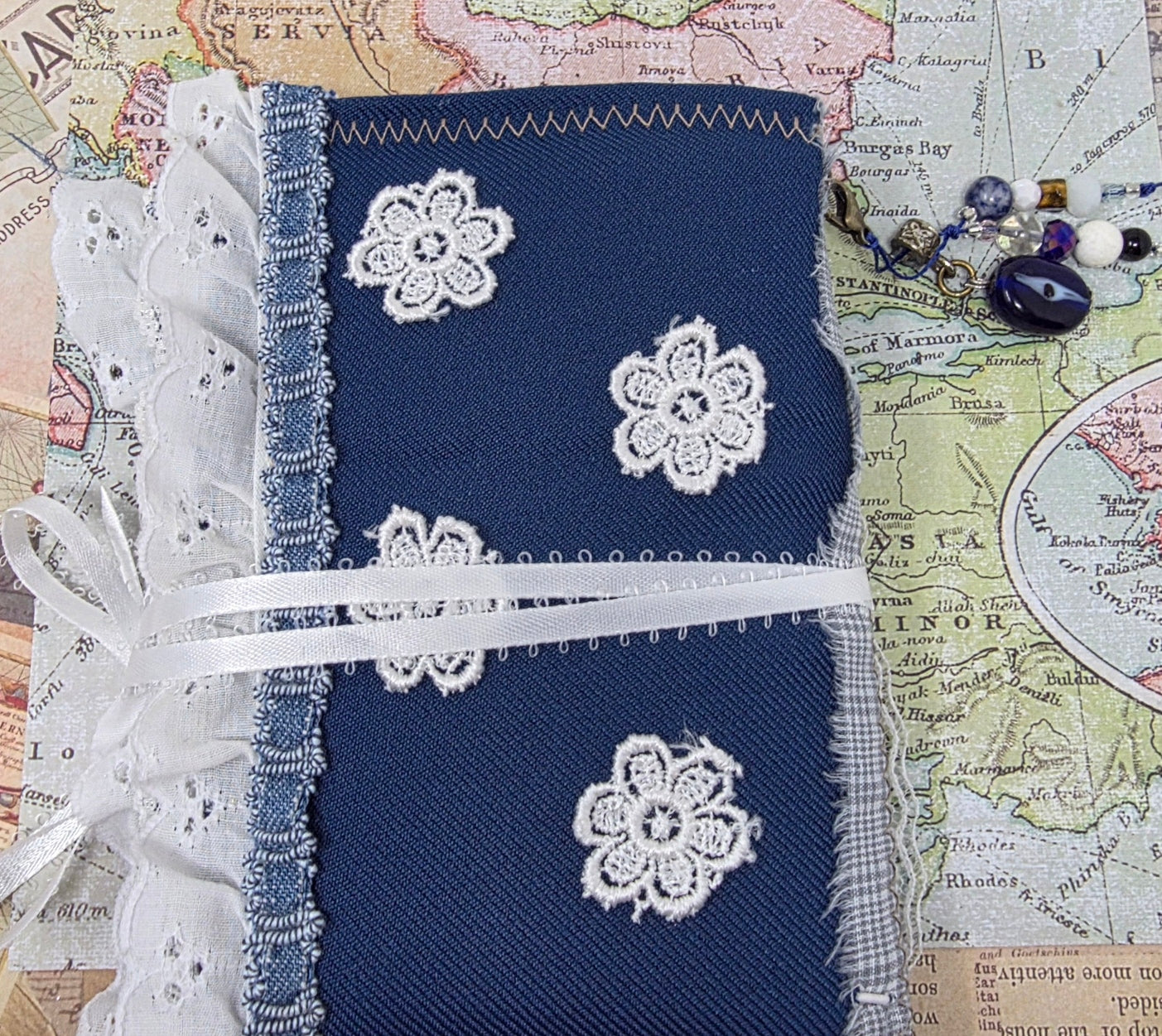 Vintage Passport Holder - Mandala Crochet