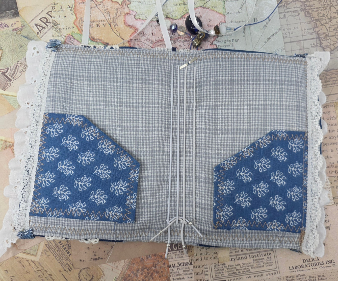 Vintage Passport Holder - Mandala Crochet