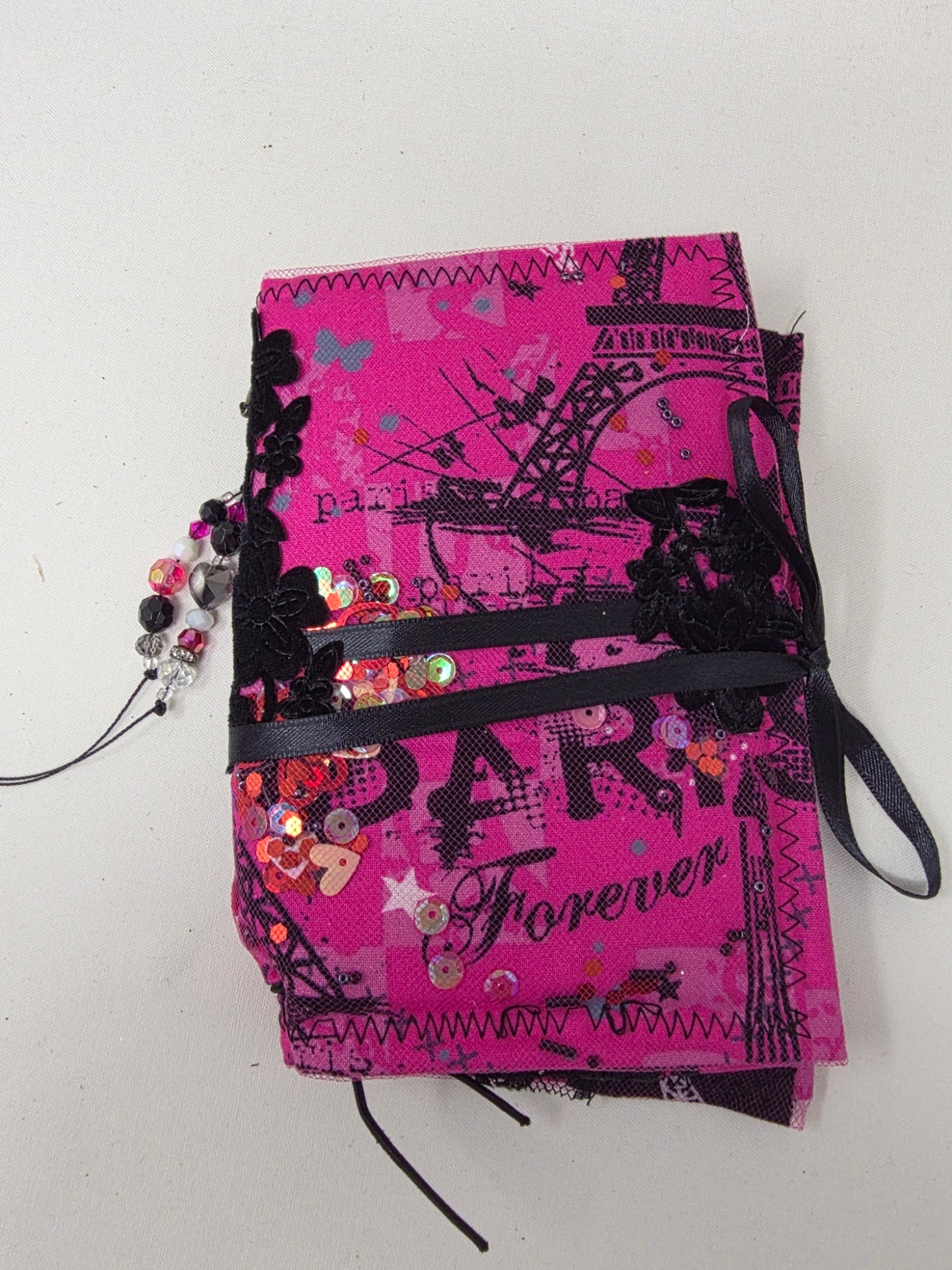 Vintage Passport Holder - Paris Sequin