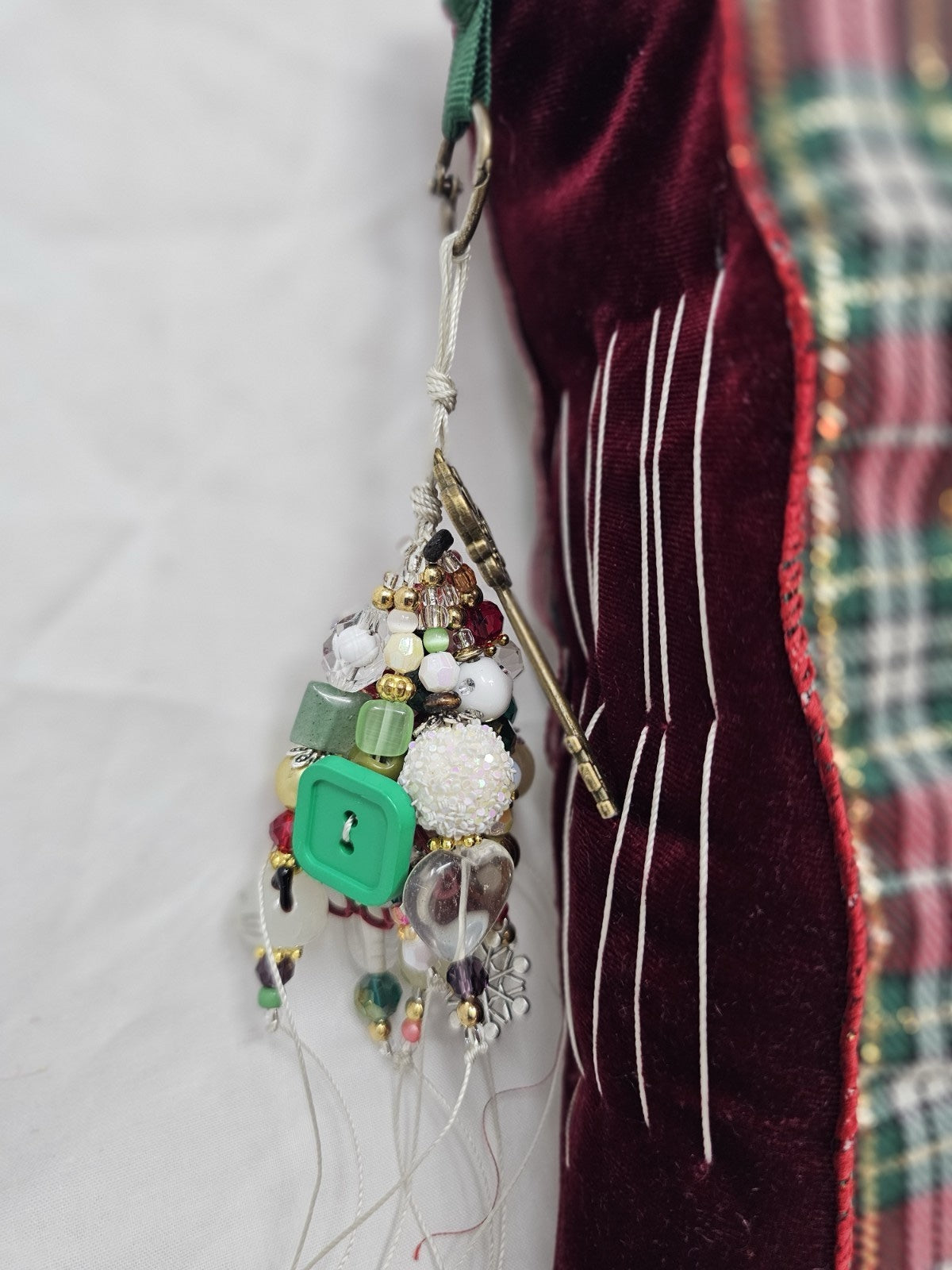 Christmas Vintage Journal- Cats & Dogs Pawlidays! Handmade Soft Cover Fabric.