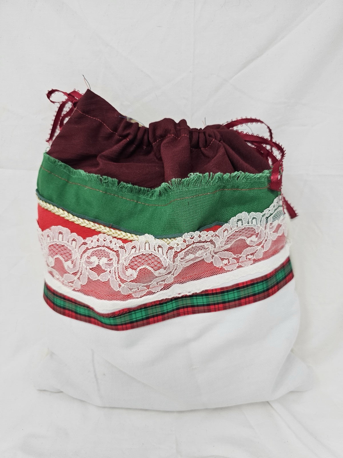 Christmas Vintage Journal- Cardinal - Handmade Soft Cover Fabric.