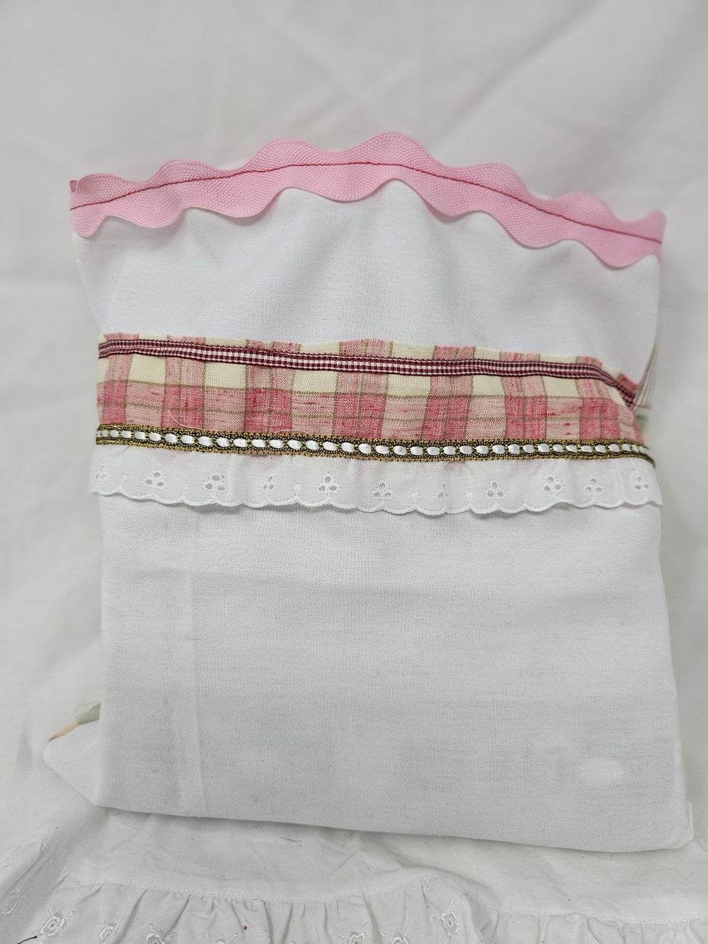 Christmas Vintage Journal- The Pink Nutcracker - Handmade Hard Cover Fabric