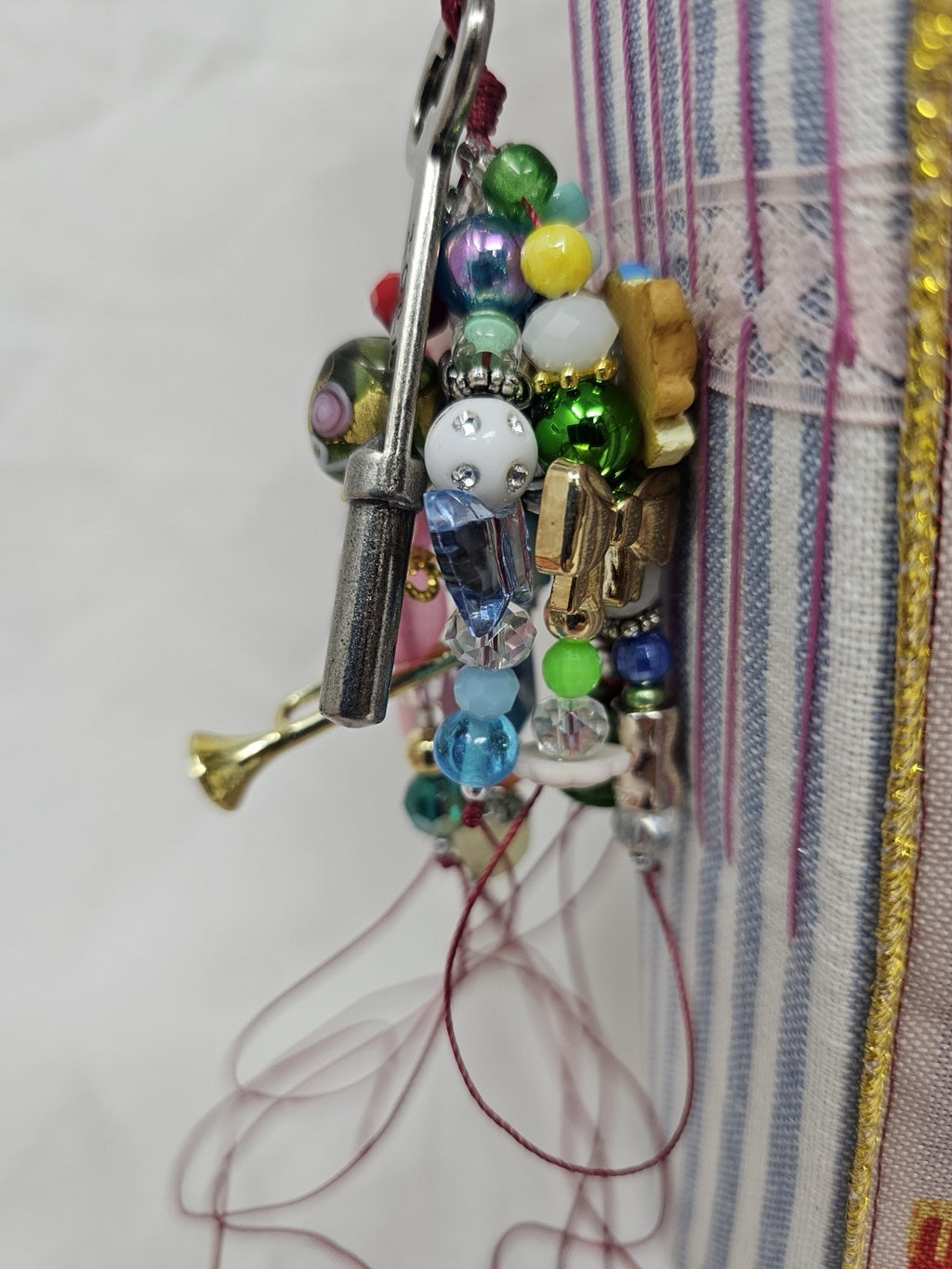 Christmas Vintage Journal- The Pink Nutcracker - Handmade Hard Cover Fabric