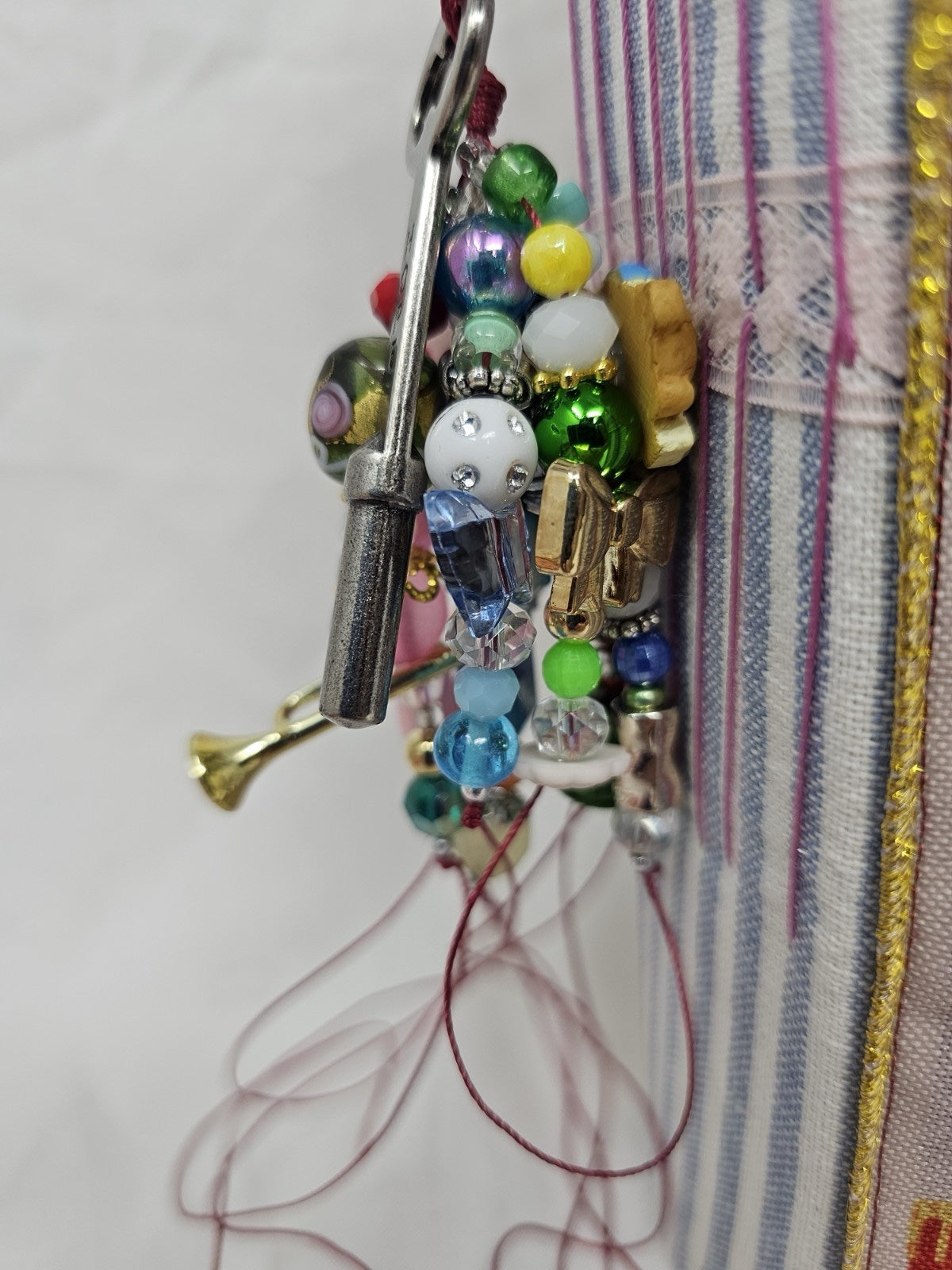 Christmas Vintage Journal- The Pink Nutcracker - Handmade Hard Cover Fabric