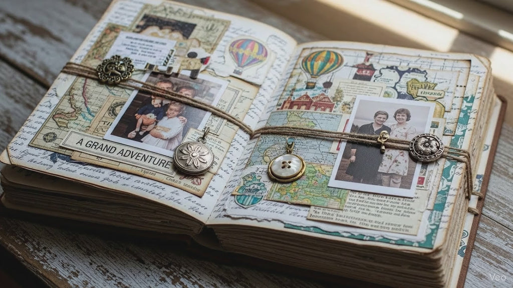 CUSTOM JOURNAL  MAKE YOUR OWN - PARTIAL EMBELLISHED