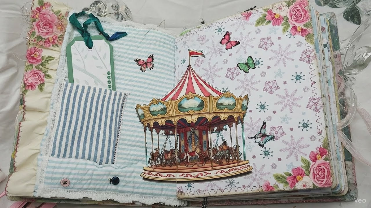 CUSTOM JOURNAL  MAKE YOUR OWN - FULLY EMBELLISHED