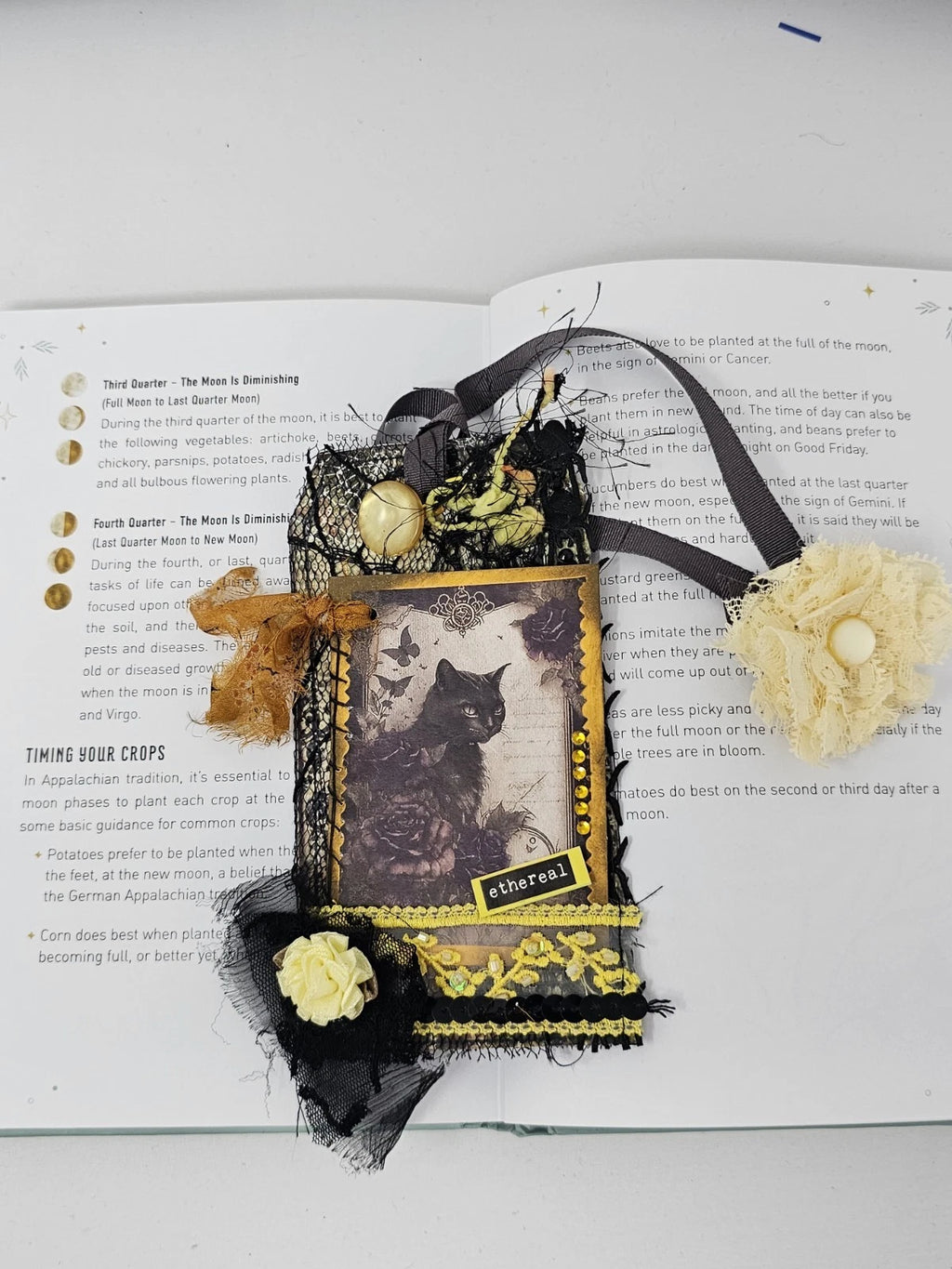 Vintage Chic Lace Bookmark - Ethereal - Handmade