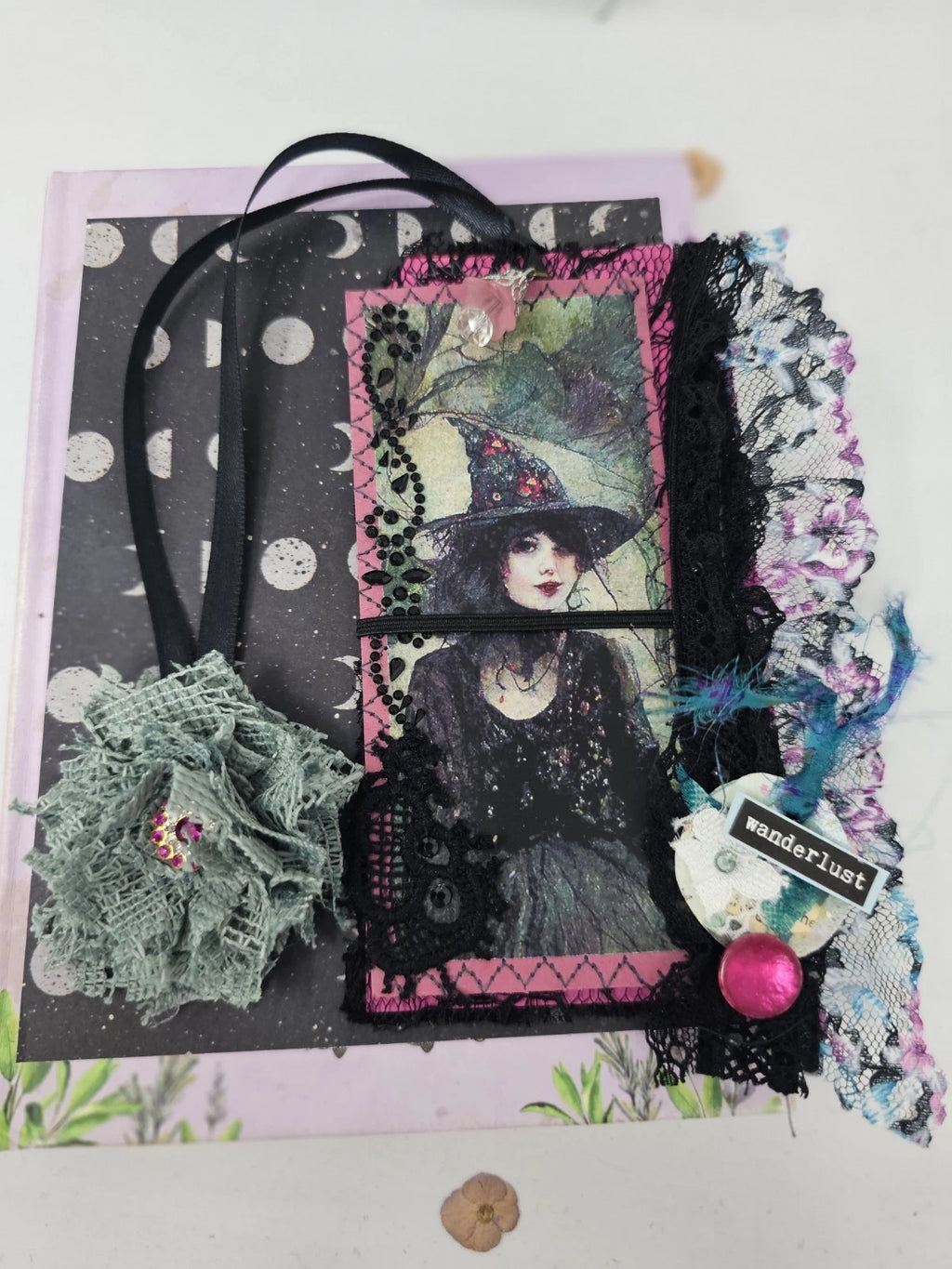 Vintage Chic Lace Bookmark - Wanderlust - Handmade
