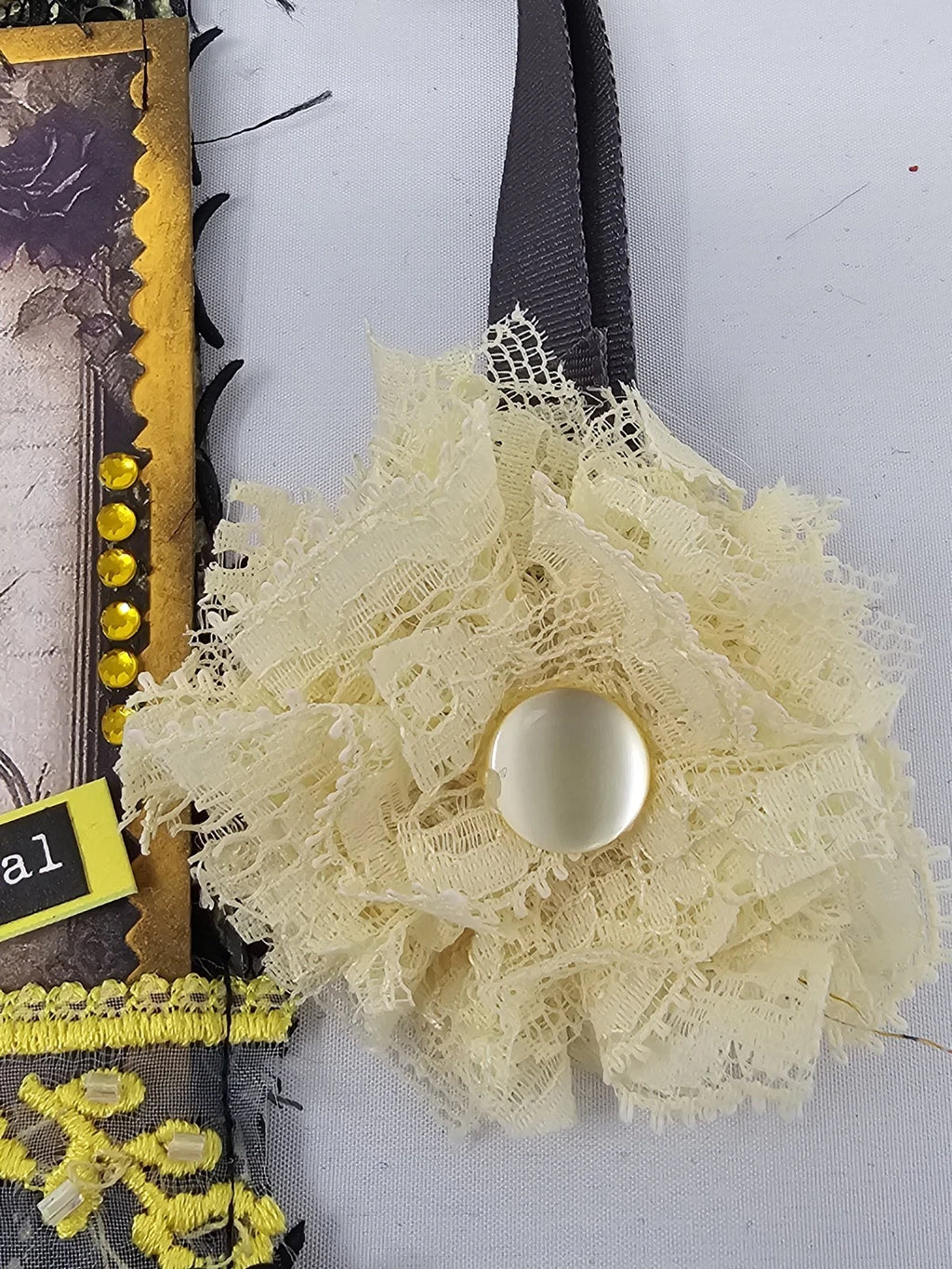 Vintage Chic Lace Bookmark - Ethereal - Handmade