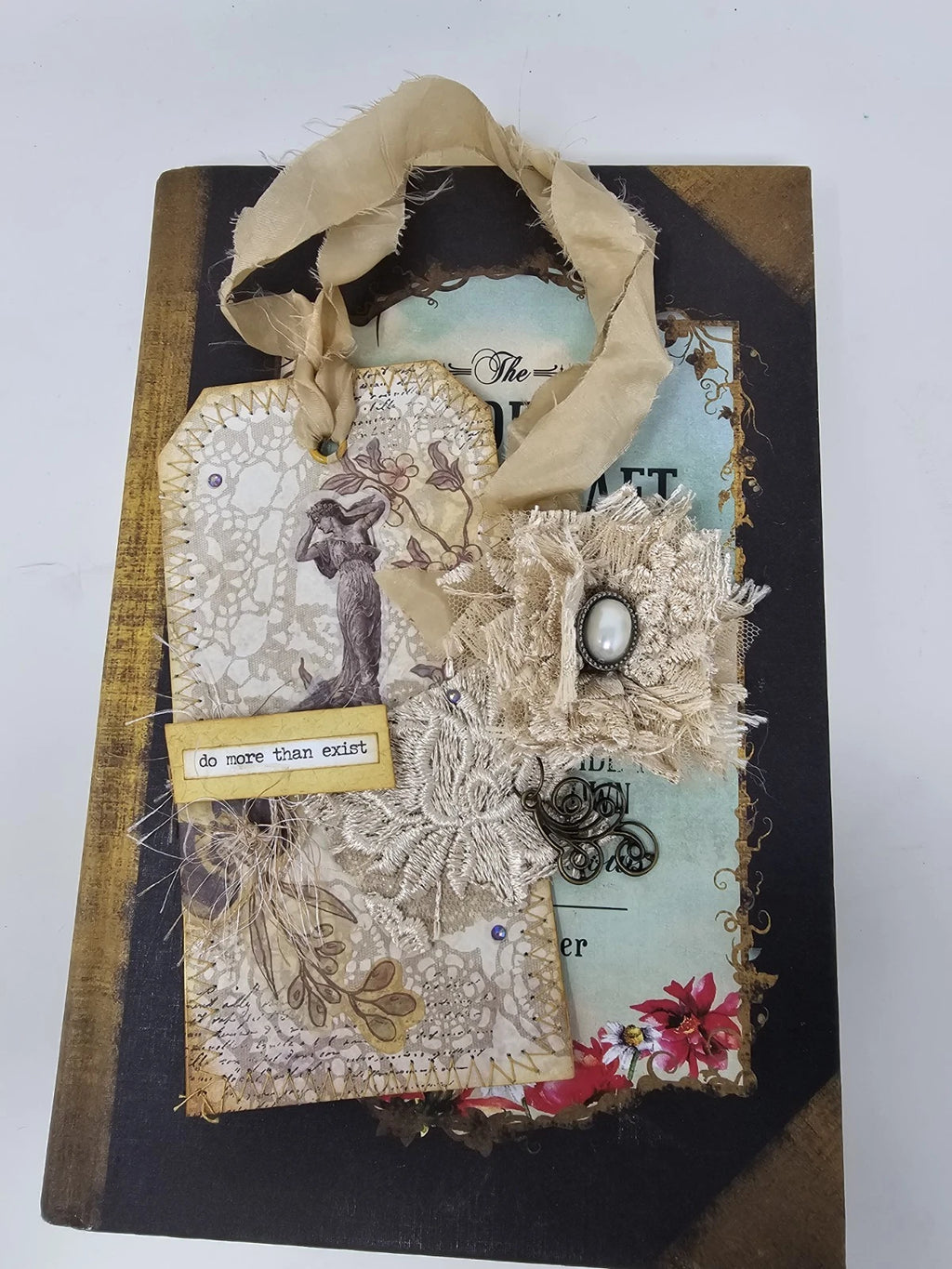 Vintage Bookmark - "Do More Than Exist".