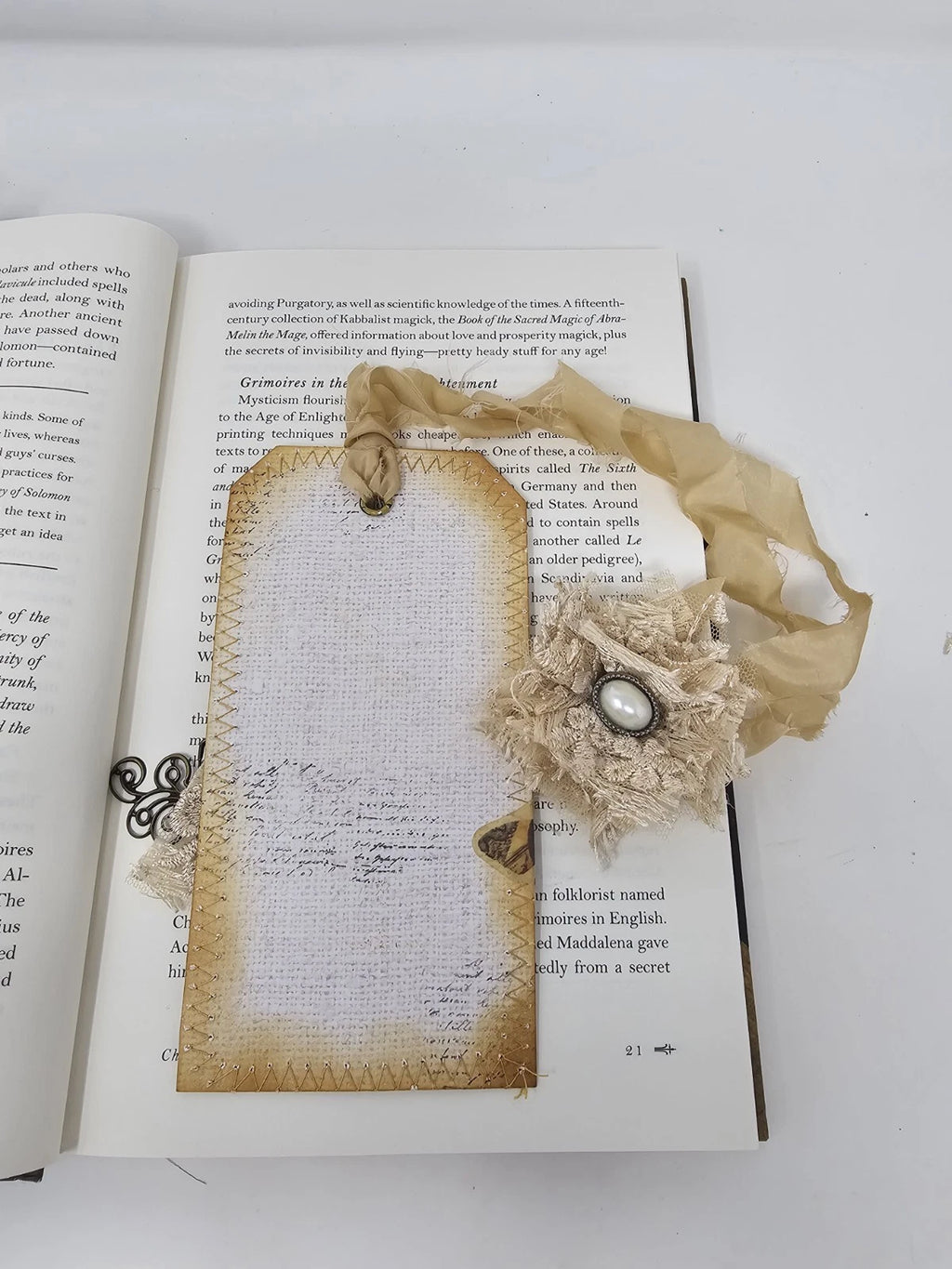 Vintage Bookmark - "Do More Than Exist".