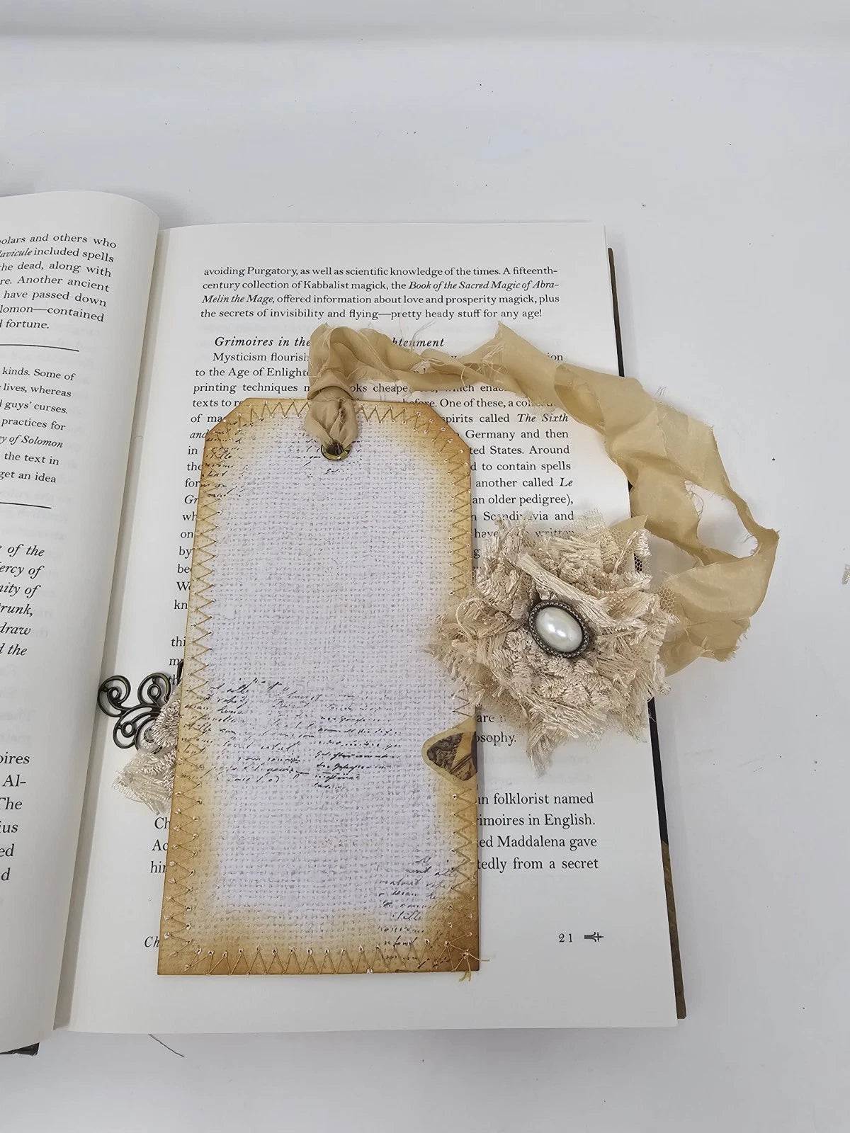 Vintage Bookmark - "Do More Than Exist".