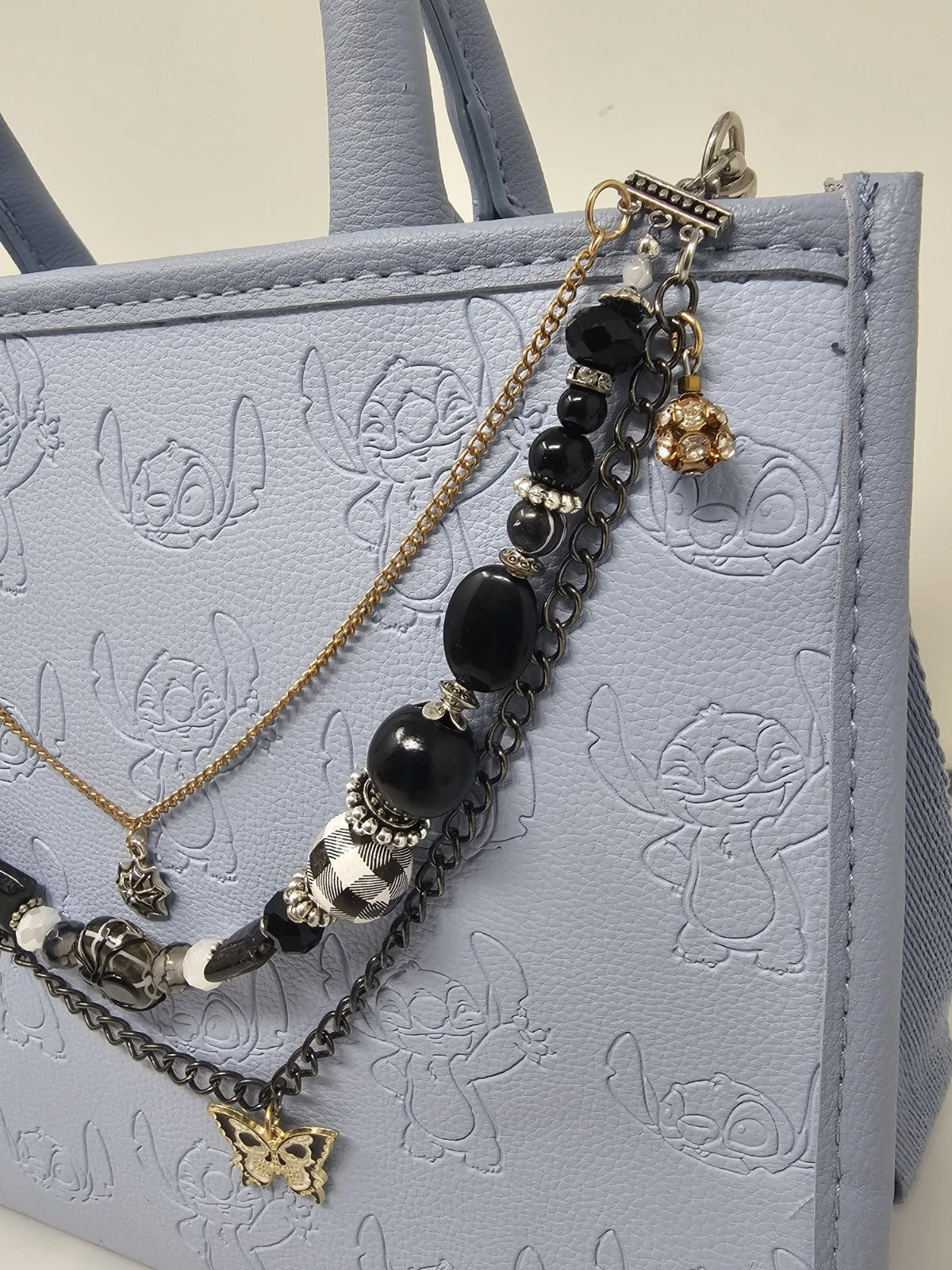 Double Chain Purse Charm - Mickey's Key & Spider