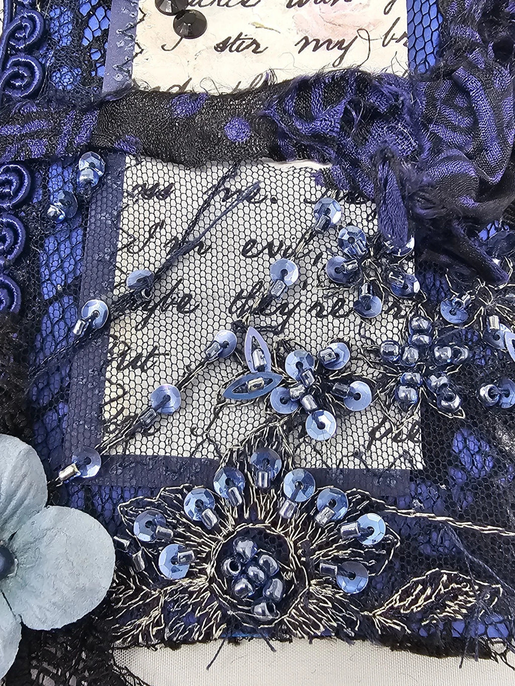Vintage Chick Lace Bookmark - Secret - Handmade