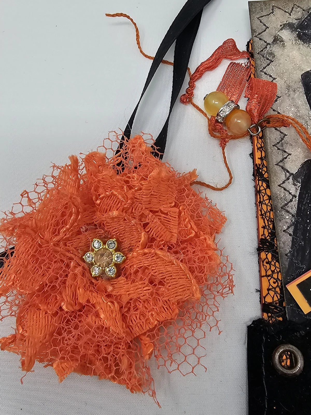 Vintage Chic Lace Bookmark - Romance