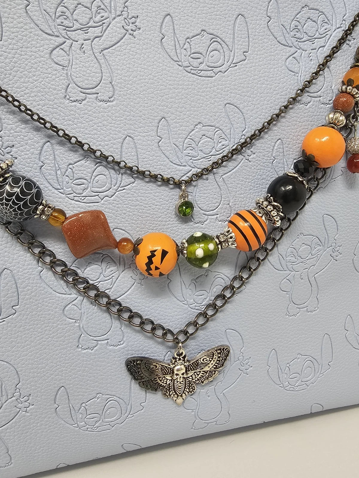 Double Chain Purse Charm - Mickey's Key & Moth