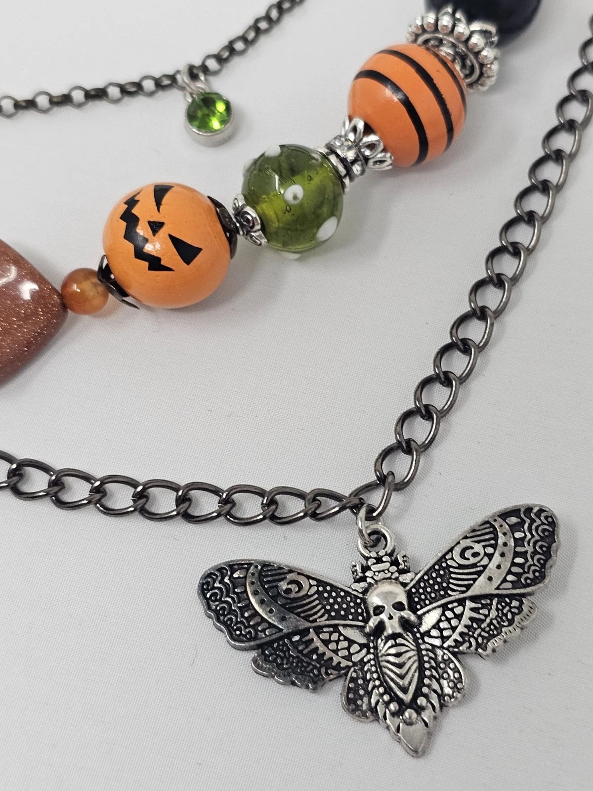 Double Chain Purse Charm - Mickey's Key & Moth