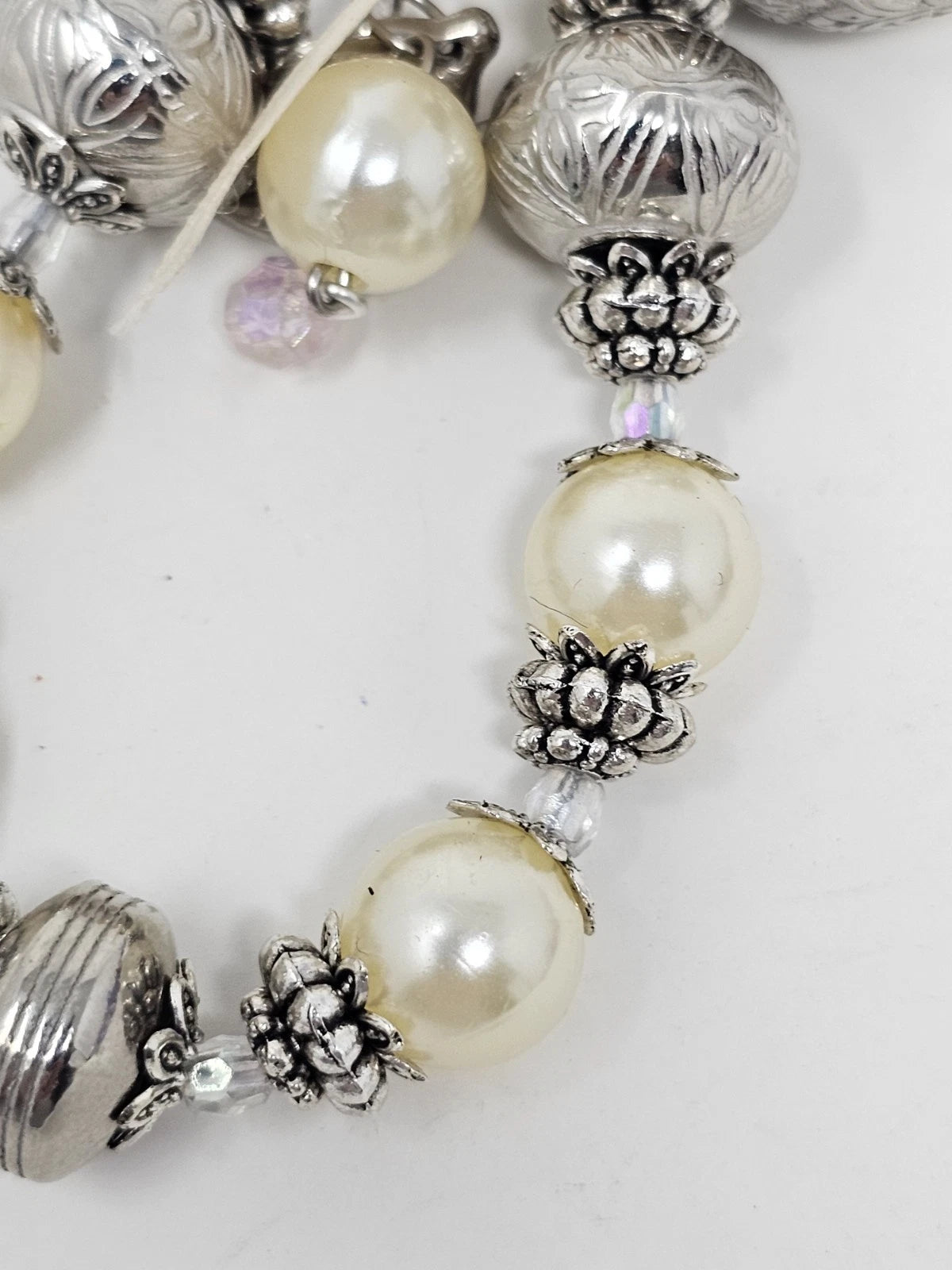 Purse  Charm - Pearl and Hearts