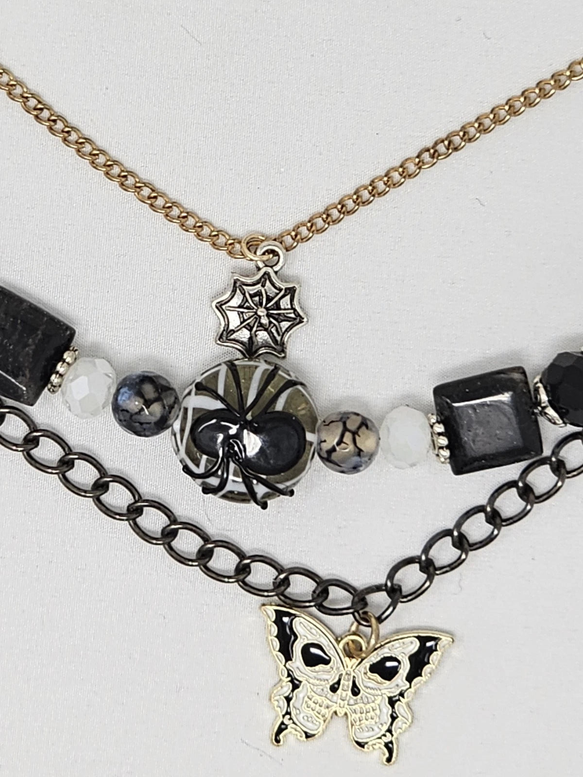 Double Chain Purse Charm - Mickey's Key & Spider