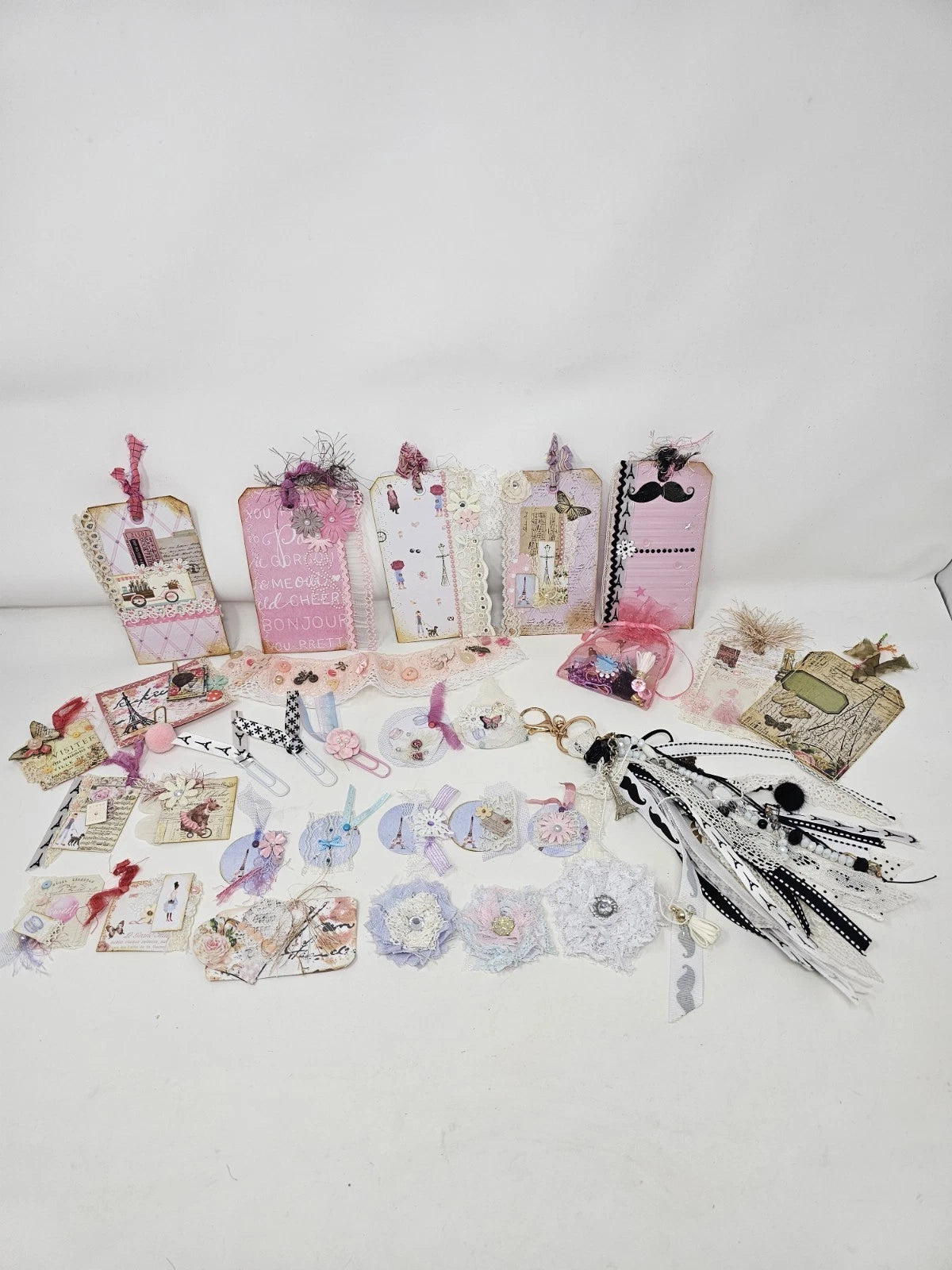 Journaling Kit With Chunky Purse Charm  - From Paris With Love French Themed
