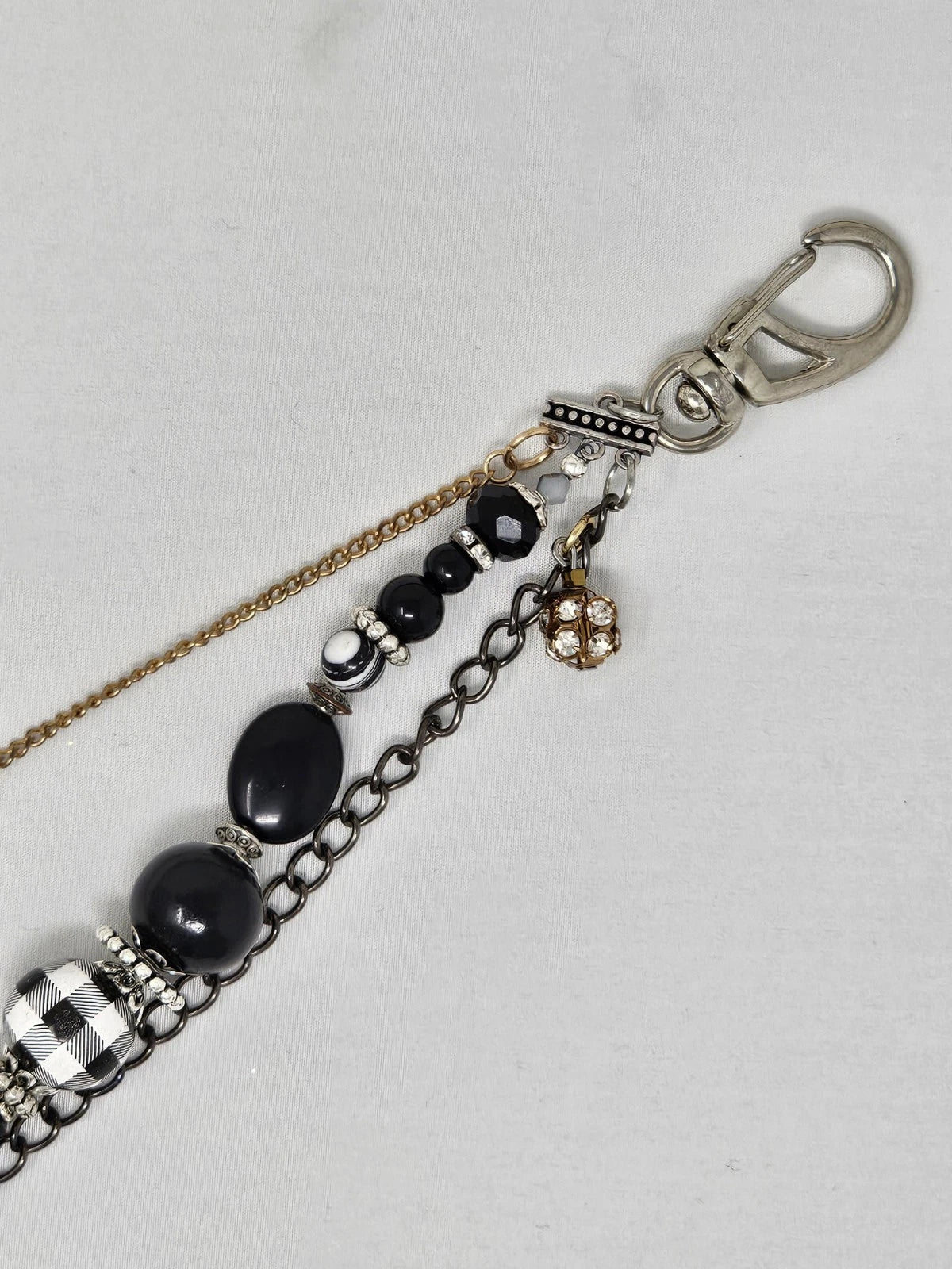 Double Chain Purse Charm - Mickey's Key & Spider
