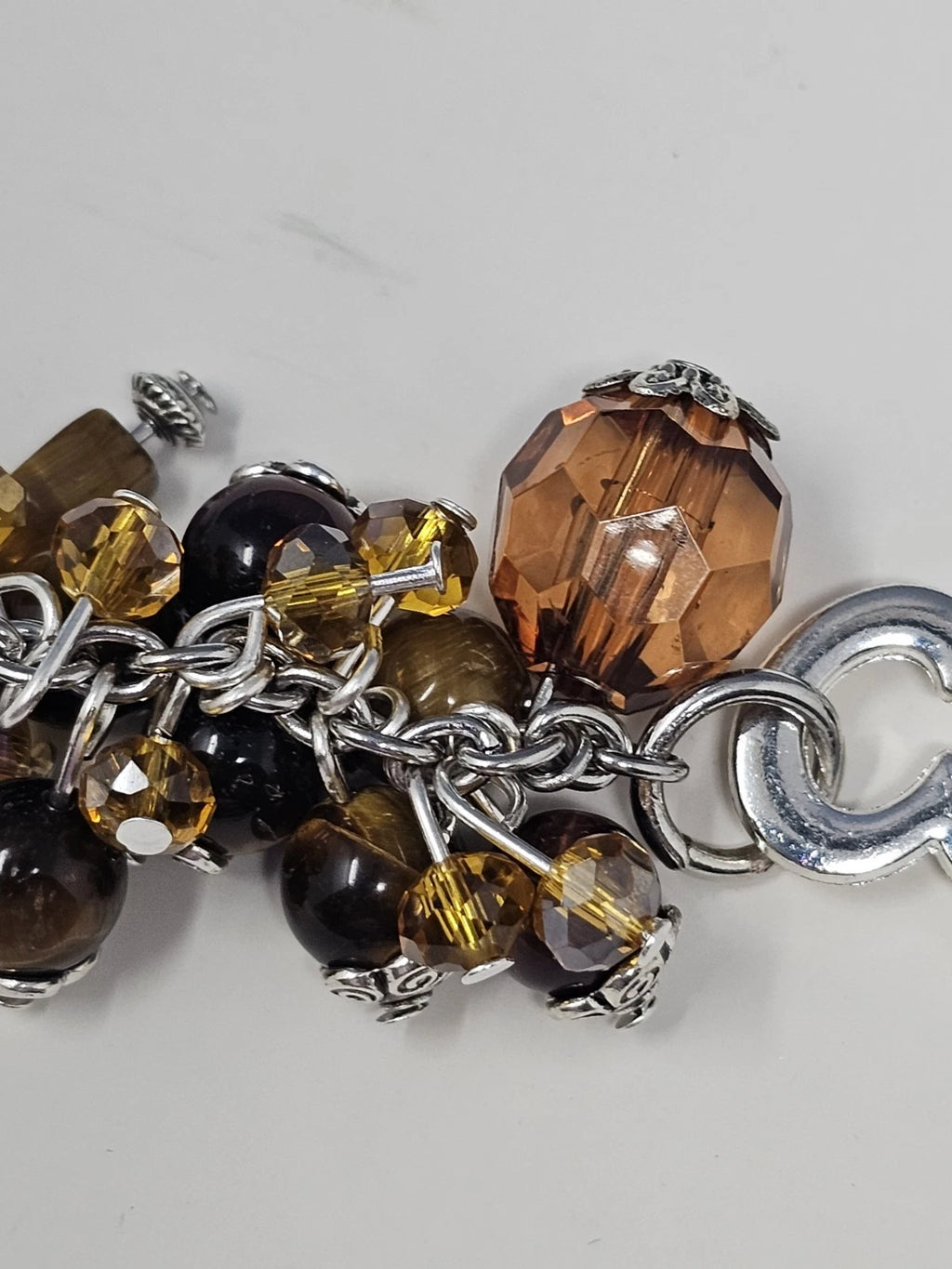 Purse Charm - Disney Key Brown Natural Stones