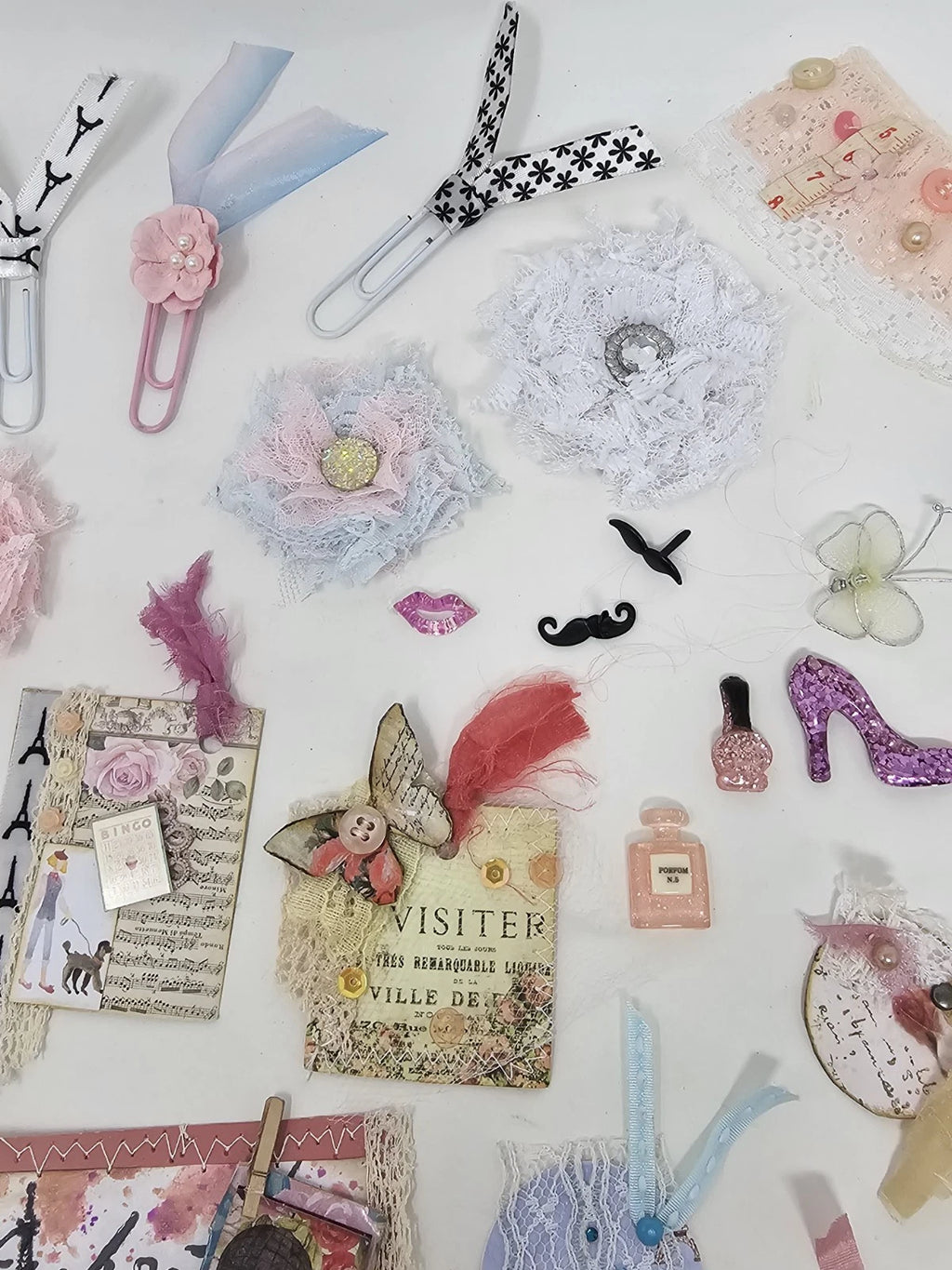Journaling Kit With Chunky Purse Charm  - From Paris With Love French Themed