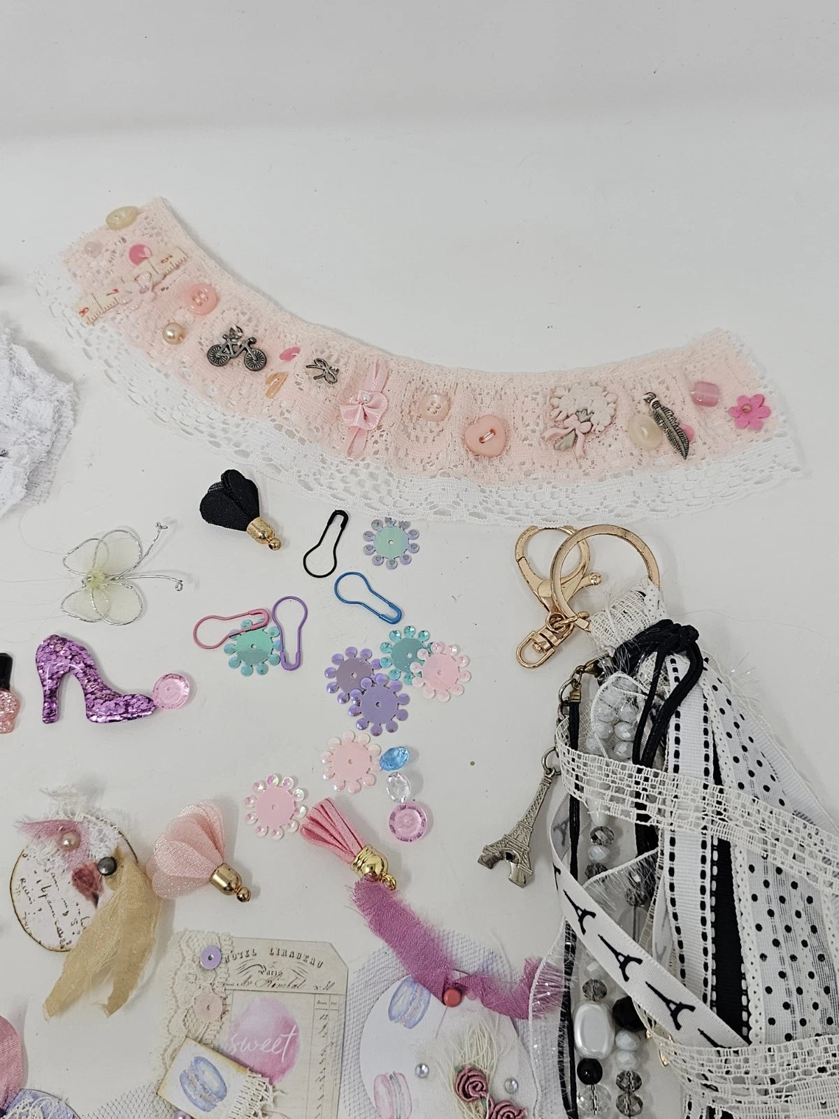 Journaling Kit With Chunky Purse Charm  - From Paris With Love French Themed