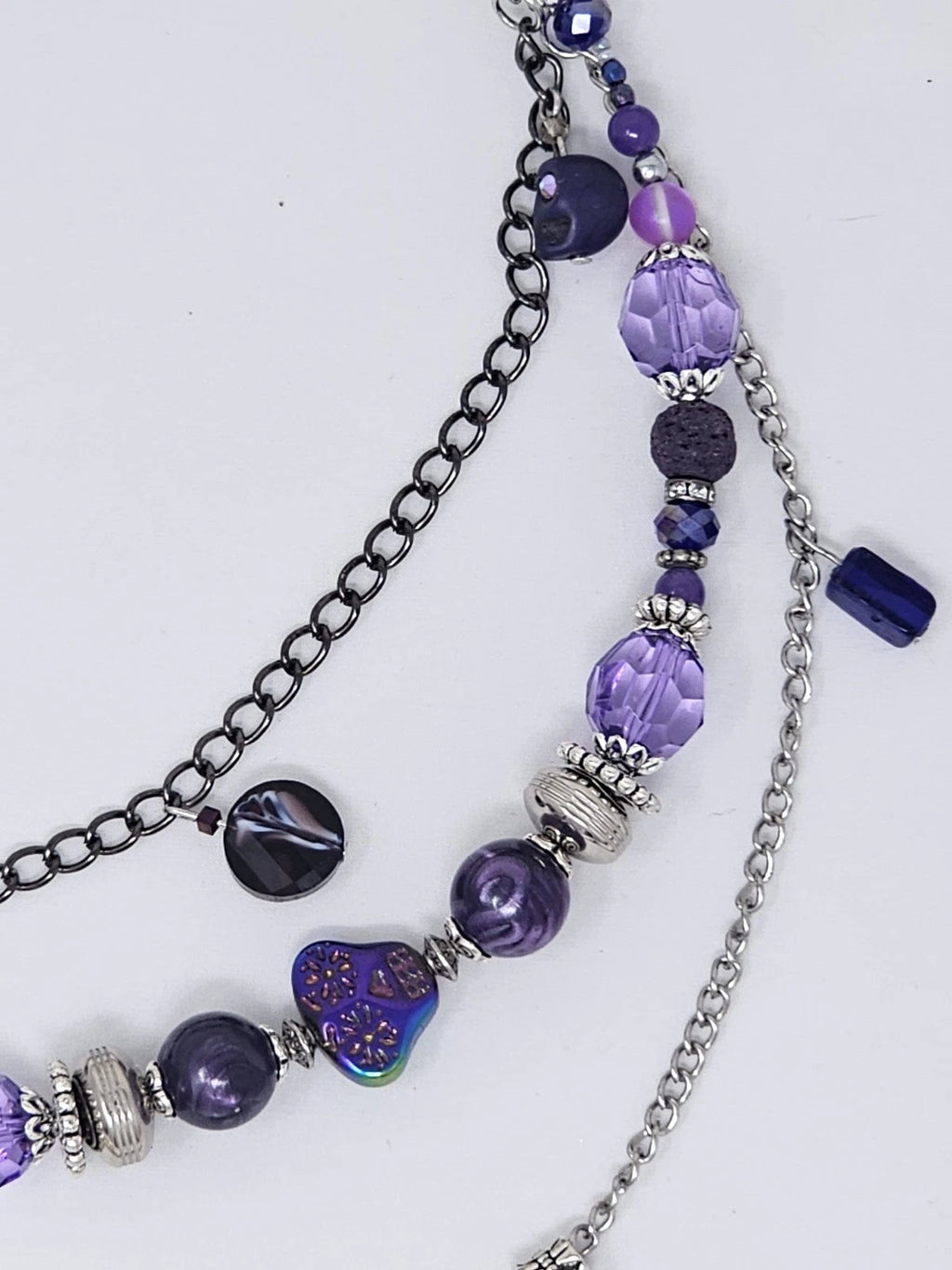 Double Chain Purse Charm - Mickey's Key & Skulls