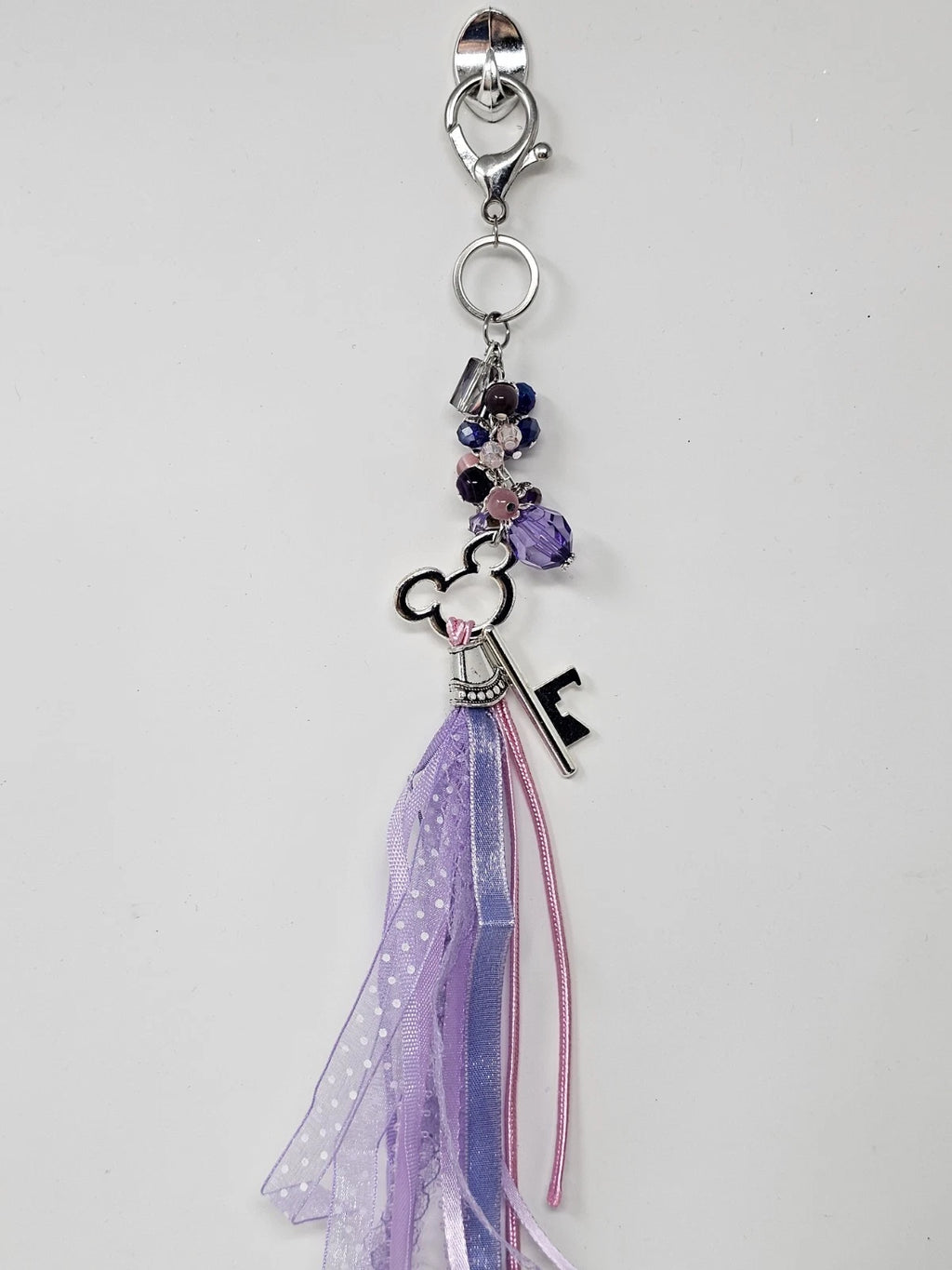 Purse Charm - Disney Key Lilac Natural Stones