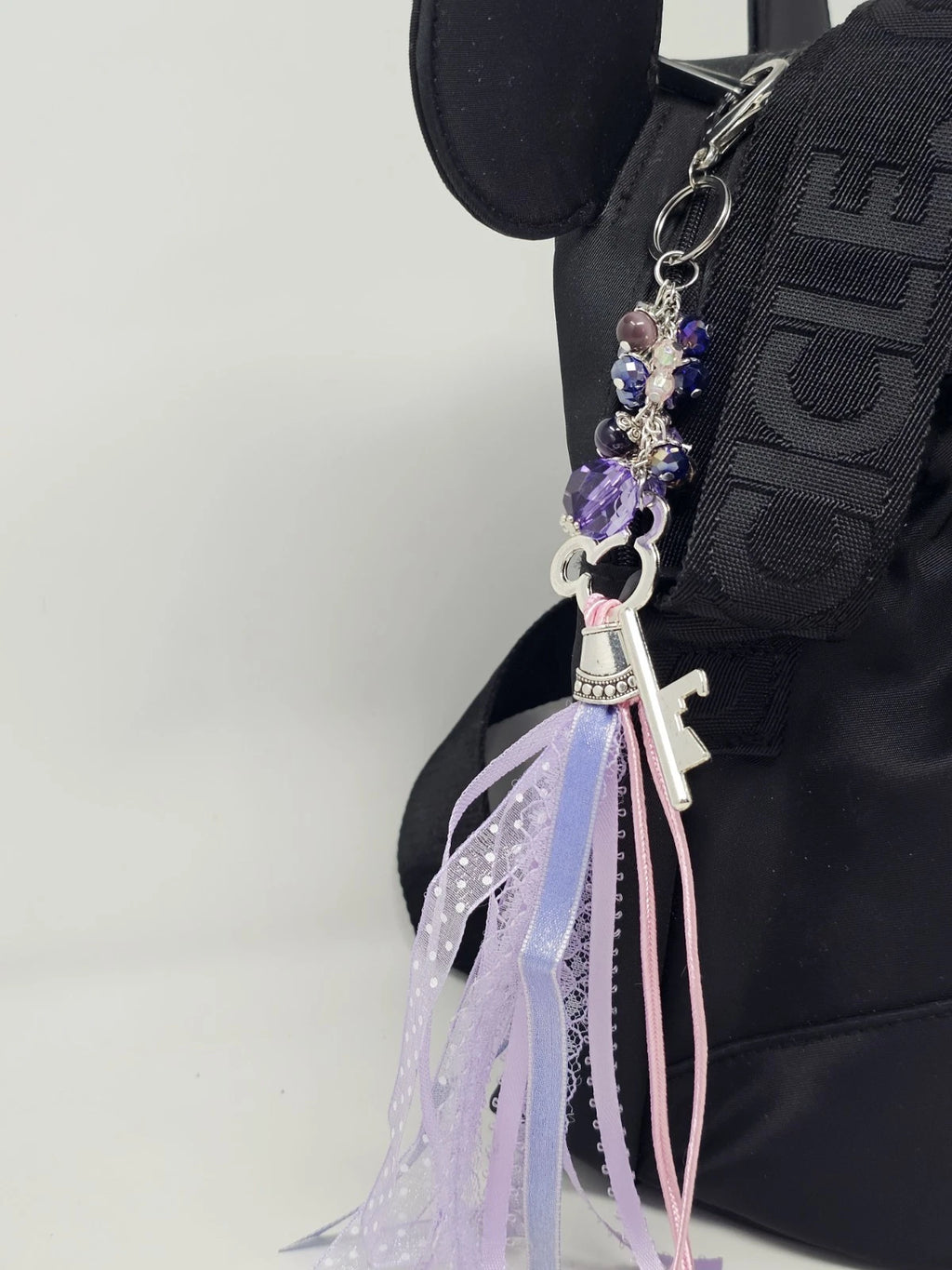 Purse Charm - Disney Key Lilac Natural Stones
