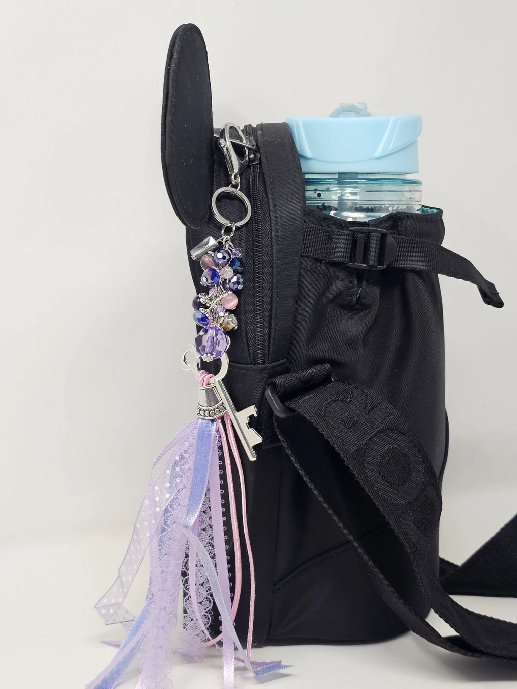 Purse Charm - Disney Key Lilac Natural Stones