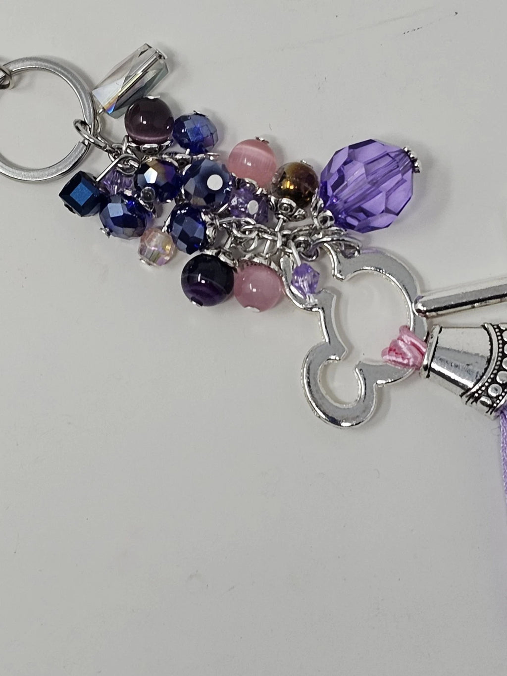 Purse Charm - Disney Key Lilac Natural Stones
